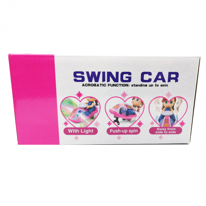 Jucarie interactiva cu baterii Vision, Swing Car, lumineaza, se roteste [3]