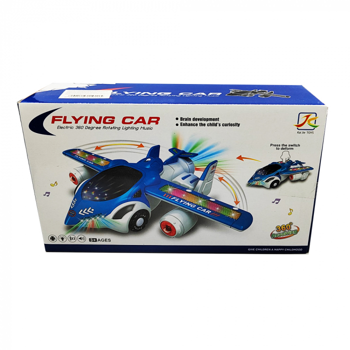 Jucarie interactiva, Kai Flying Car, lumineaza, canta, se roteste, multicolor, 24 cm, Vision XXI [2]