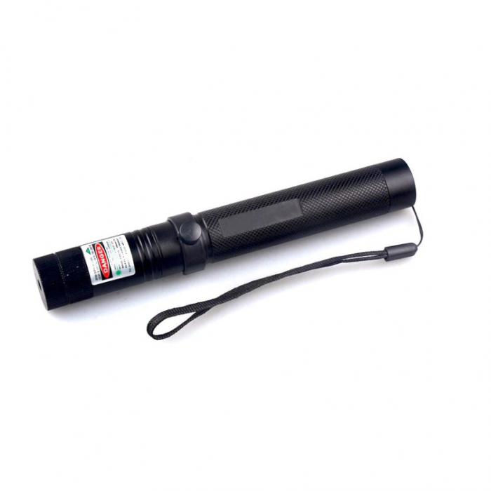 Lanterna cu laser pointer verde LED, profesionala, Incarcare USB, Raza de actiune 10 KM, Negru, VisionXXI [3]