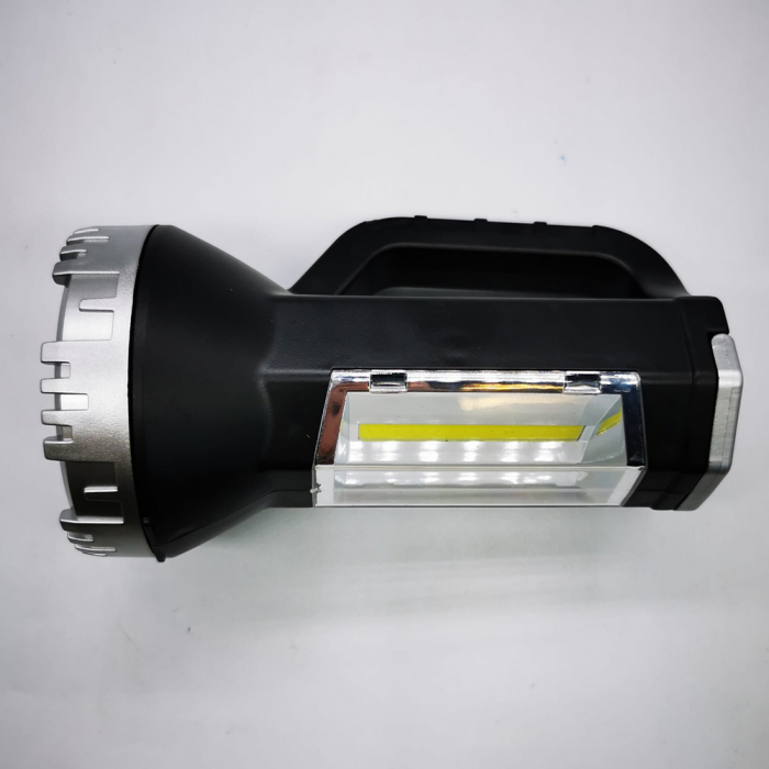 Lanterna profesionala Dual LED Super Night Breaker, Portabila, incarcare USB, rezistenta la apa, 17cm, Difuzor 7cm [4]
