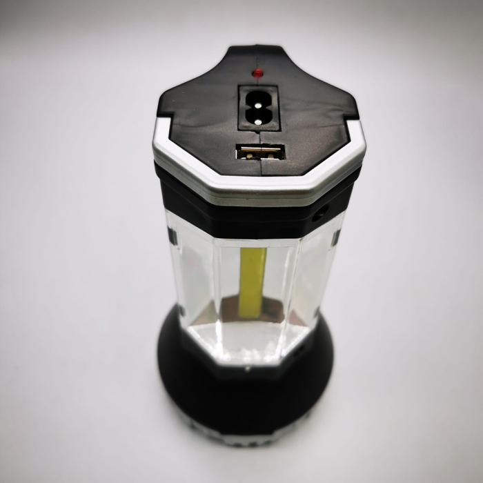 Lanterna profesionala Dual LED Super Night Breaker, Portabila, incarcare USB, rezistenta la apa, 17cm, Difuzor 7cm [5]