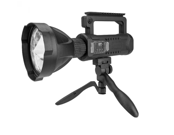 Lanterna/Proiector Reincarcabil USB, ultra-luminos, 2000 W, acumulator Litiu, adaptor USB, rezistent la apa, Diametru Difuzor de Lumina 15 cm, VisionXXI [4]