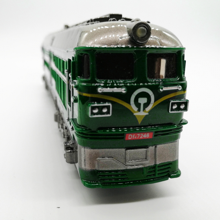 Locomotiva de jucarie cu baterii, usi, motoras, lumini si sunete realistice, verde, Vision [2]