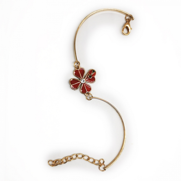 Martisor Bratara Norocoasa cuTrifoi, metalica, reglabila, Colectia VisionXXI [4]