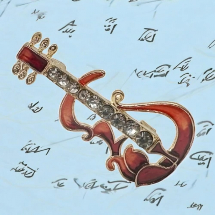 Martisor Brosa "Simfonie de Primavara" expusa in Cutie cu folie Transparenta, 9x9cm, Vision XXI [6]