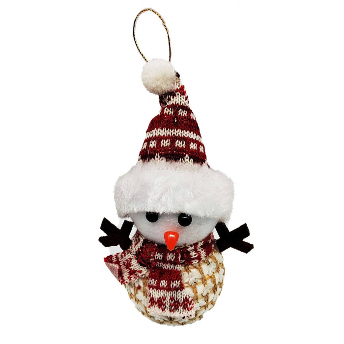 Ornament Om de Zapada 17 cm, cu Fular, Caciula si Pulovar Tricotat, VisionXXI [2]