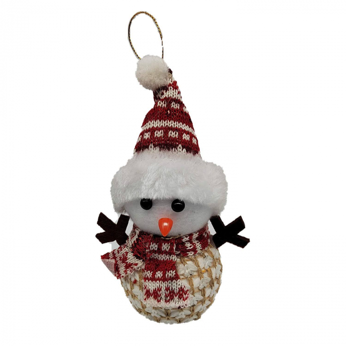Ornament Om de Zapada 17 cm, cu Fular, Caciula si Pulovar Tricotat, VisionXXI [3]
