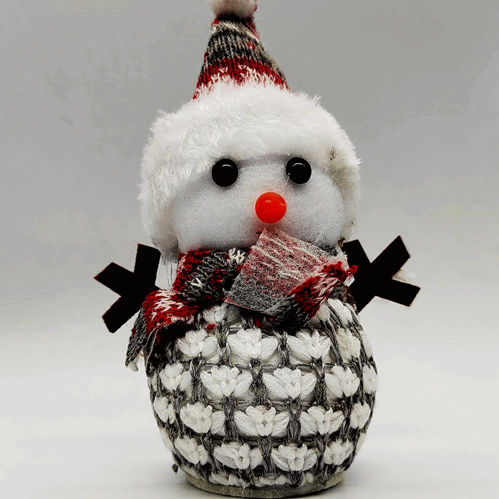 Ornament Om de Zapada 17 cm, cu Fular, Caciula si Pulovar Tricotat, VisionXXI [5]