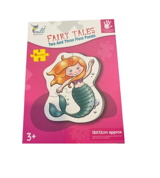 Pachet 6 puzzle Fairy Tales-Vison cu doua sau trei piese mari 18x13 cm [1]