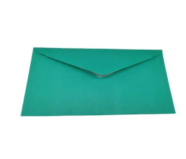 Plic C6 Verde, gumat, cu clapeta in V, Vision® [2]