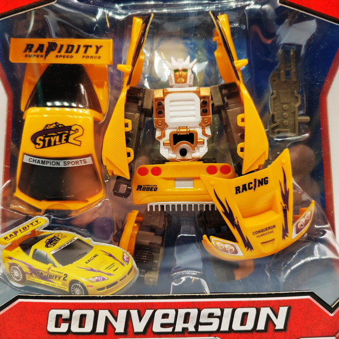 Robot Transformabil in Masina, 18cm, scara1:32, Galben, VisionXXI [2]
