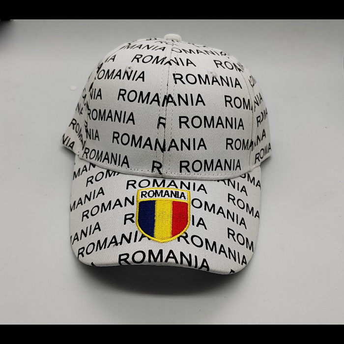 Sapca cu imprimeu Romania si Tricolor, alb, marime universala, Vision XXI [2]