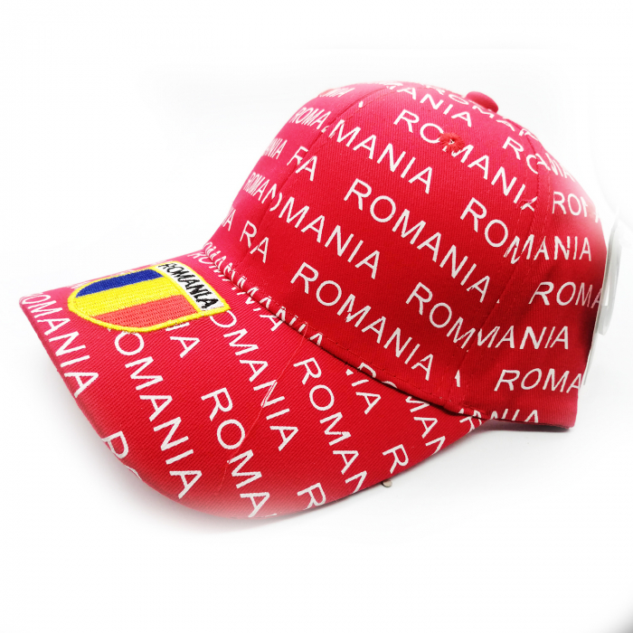 Sapca cu imprimeu Romania si Tricolor, rosu, marime universala, Vision XXI [3]