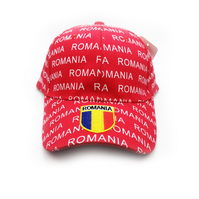 Sapca cu imprimeu Romania si Tricolor, rosu, marime universala, Vision XXI [2]