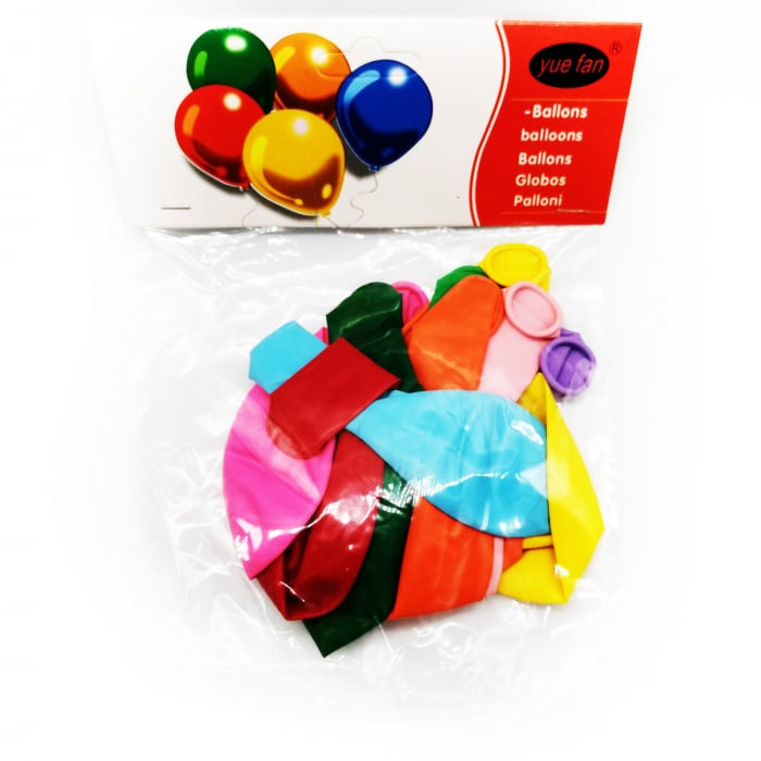Set 10 baloane clasice Vision, multicolor [9]