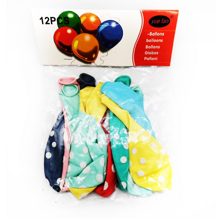 Set 10 baloane cu buline Vision, multicolor [4]