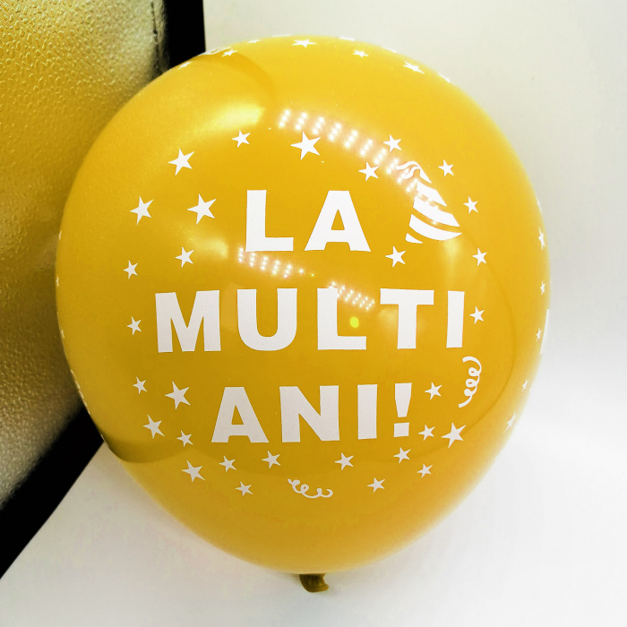 Set 10 baloane Vision "La Multi Ani!", multicolor [4]