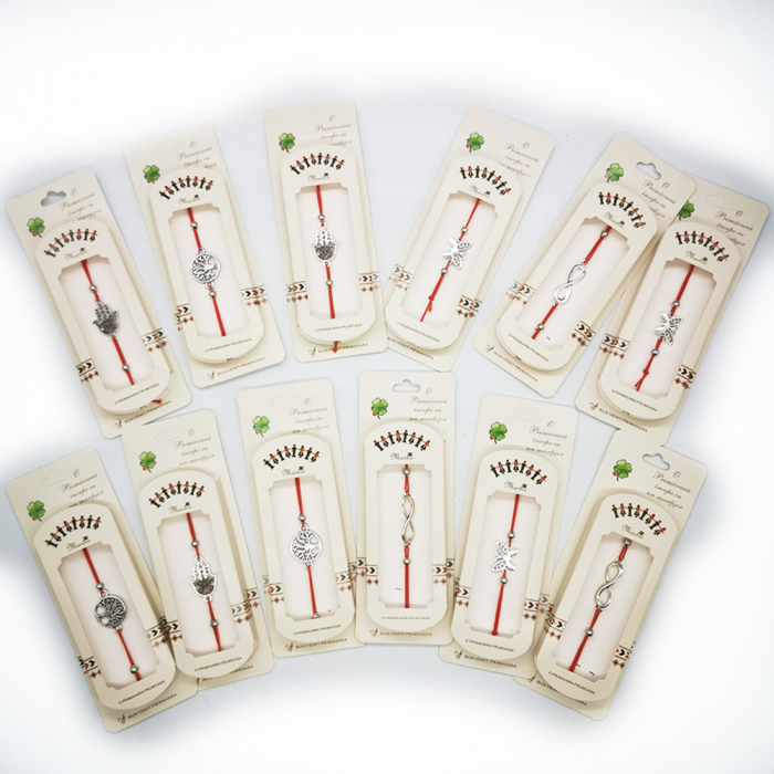 Set 12 Bratari de Martisor tip Kabalah, Reglabile, Modele diverse, Ambalate individual in cutie Traditionala, Colectia VisionXXI [2]