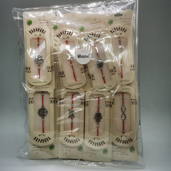 Set 12 Bratari de Martisor tip Kabalah, Reglabile, Modele diverse, Ambalate individual in cutie Traditionala, Colectia VisionXXI [3]