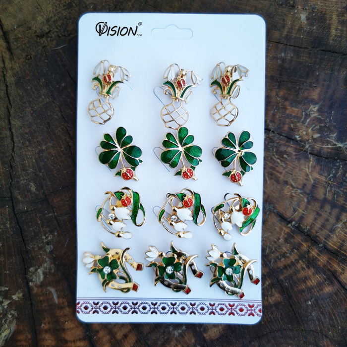 Set 12 brose pentru martisor "Simboluri de Primavara 213" Colectia VisionXXI [2]