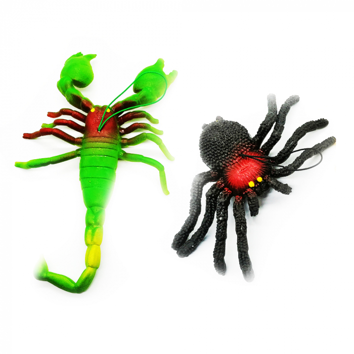Set 2 Insecte uriase, Desert Warriors, din cauciuc moale, agatabili,  15 cm, Vision [2]