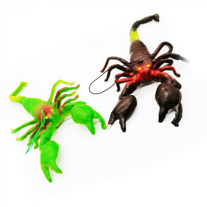 Set 2 Scorpioni uriasi, Desert Warriors, din cauciuc moale, agatabili,  15 cm, Vision [3]