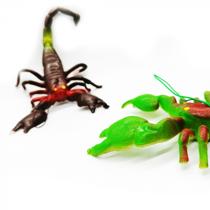 Set 2 Scorpioni uriasi, Desert Warriors, din cauciuc moale, agatabili,  15 cm, Vision [2]