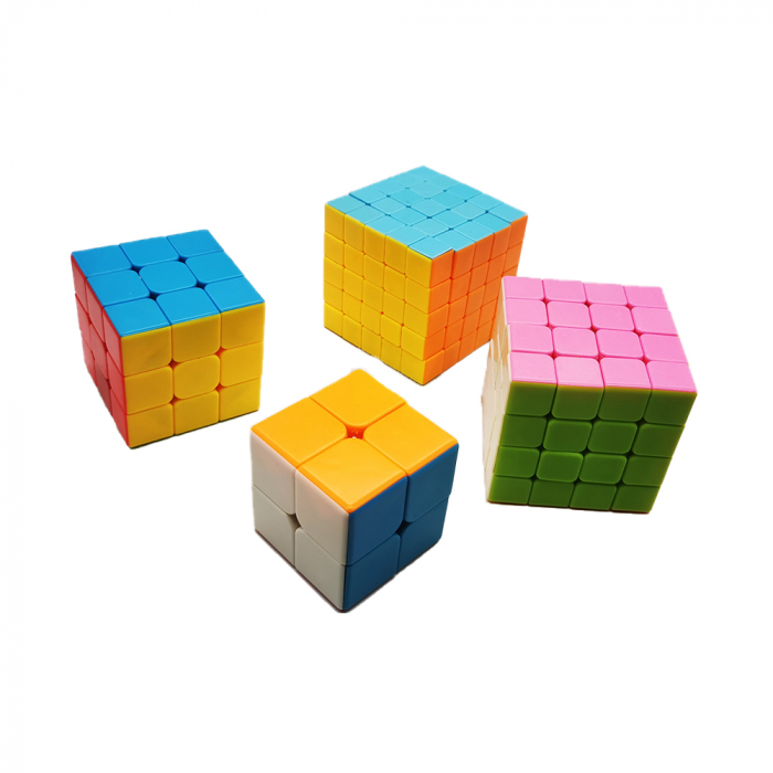 Set de 4 cuburi tip Rubik, Series Speed Cube, 2x2x2,3x3x3,4x4x4,5x5x5 VisionXXI [2]