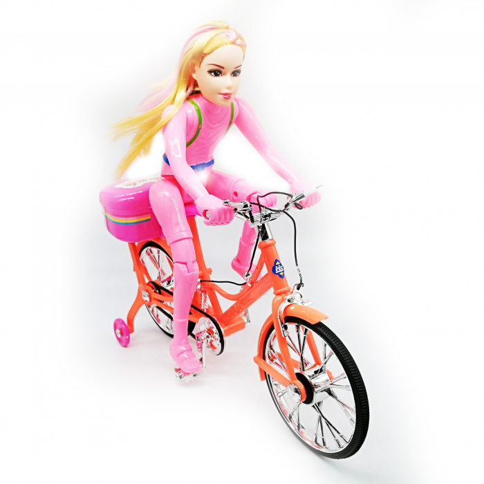 Set papusa Vision cu bicicleta, lumini si sunete [7]