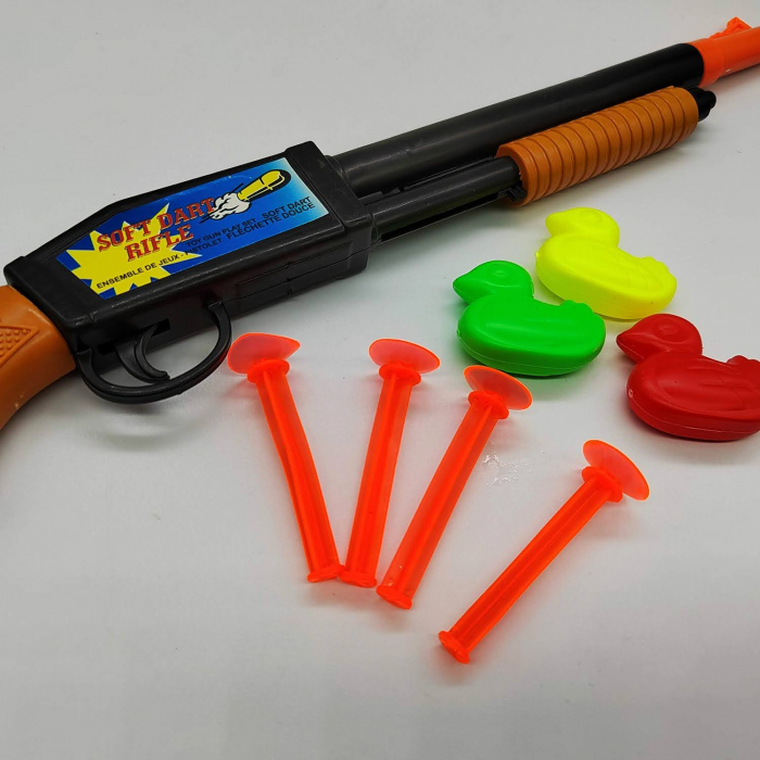 Set Pistol cu gloante de burete si ventuza, Doua tinte miscatoare, Galben, 16cm, VisionXXI [3]