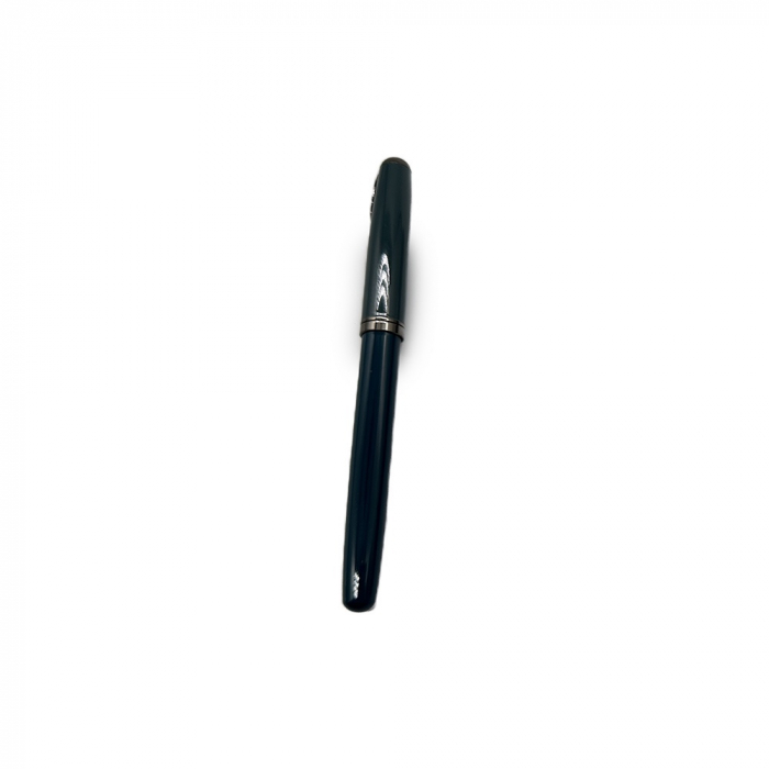 Stilou Metalic cu Penita ascunsa 023A, Robust si Elegant, Incarcare duala patron sau rezervor, Grip ergonomic din metal, Verde inchis, Vision XXI [2]