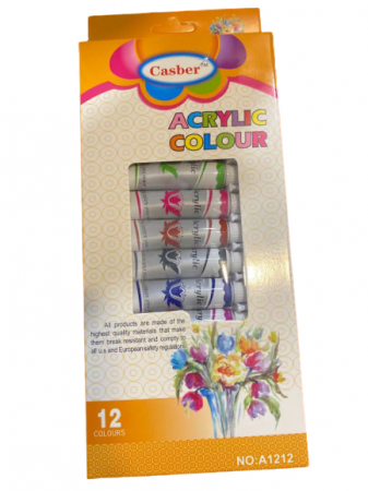 Seturi pictura si desen - Acuarele Tempera acrilice, Vision Acrylic Colour, 12 culori
