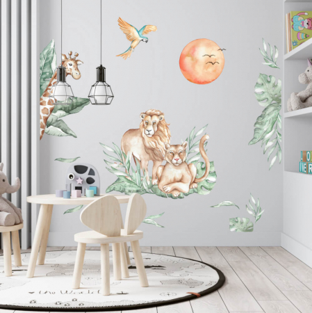 Wallpaper - Autocolant pentru perete - animale SAFARI din sălbăticie