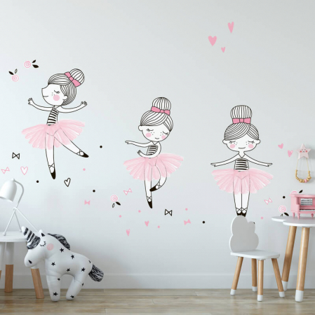 Wallpaper - Autocolante pentru perete - Balerine mici