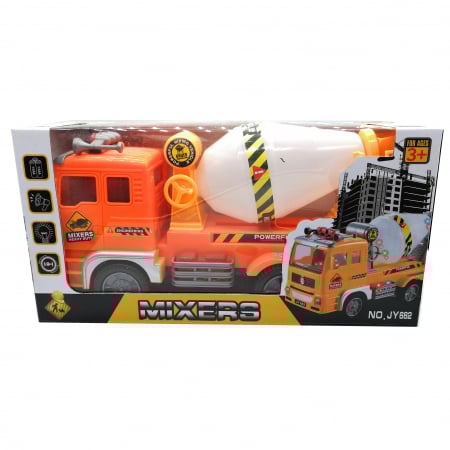 Masinute - Betoniera cu baterii, Heavy Duty Vision, cu lumini si sunete