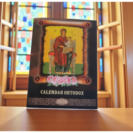 Calendar Crestin Ortodox, tip Carticica de Buzunar cu specificatii pentru fiecare zi, 2026, format A6, 32 pagini, Vision XXI [1]