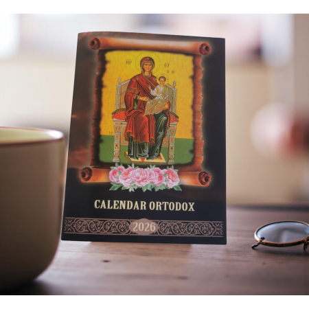 Agende si calendare - Calendar Crestin Ortodox, tip Carticica de Buzunar cu specificatii pentru fiecare zi, 2026, format A6, 32 pagini, Vision XXI
