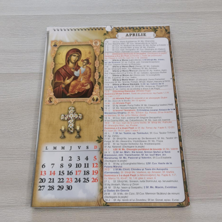 Calendar de Perete Crestin Ortodox 2026, format A3, Vision XXI [3]
