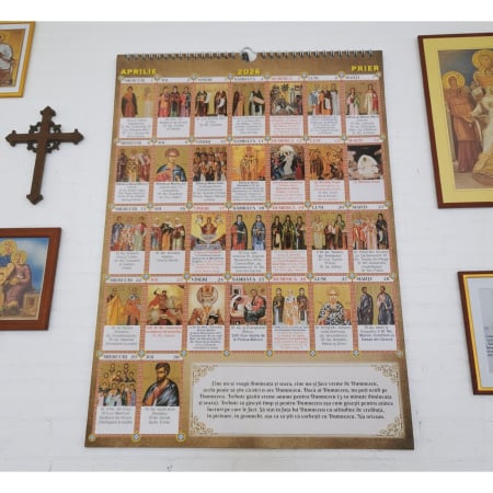 Agende si calendare - Calendar de Perete Crestin Ortodox, Sinaxarul celor 365 de icoane 2026, format A3, Vision XXI