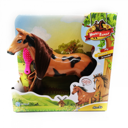 Figurine - Calut cu perie pentru coama, 15x15 cm, Vision