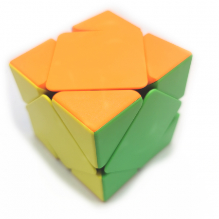 Jocuri de memorie si inteligenta - Cub Rubick, 2x2x2, Romburi colorate, Brain Chalange, 6 cm, VisionXXI
