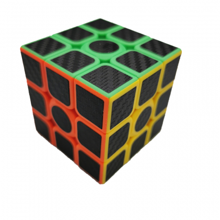 Jocuri de memorie si inteligenta - Cub Rubik 3x3x3 Magic Cube, cu insertii negre, 60mm, VisionXXI