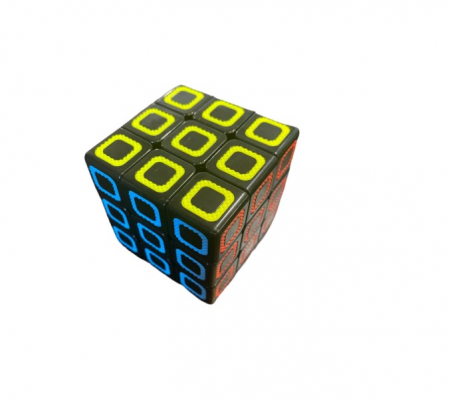 Cub Rubik Vision, negru cu insertii colorate [2]