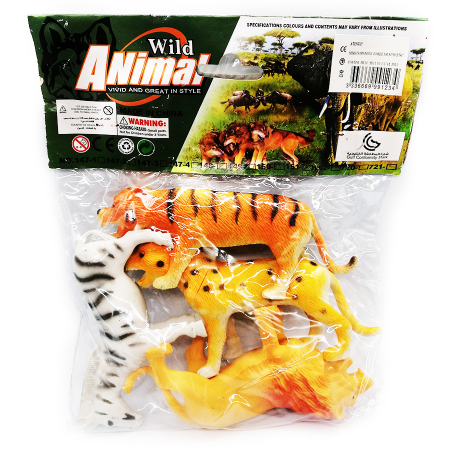 Figurine - Figurine animale salbatice, "Wild Animal", Vision, 4 buc/set