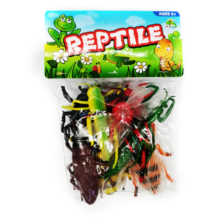 Figurine - Figurine insecte, "Reptile" Vision, 8 buc/set