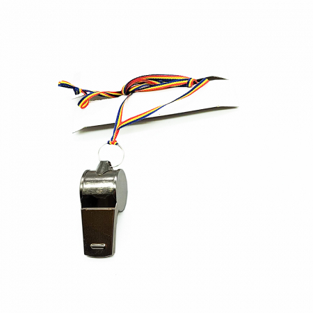 Fluier din metal Vision, cu snur tricolor [4]