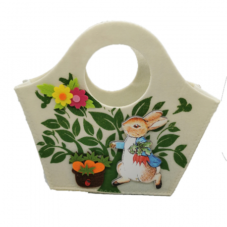 Paste - Gentuta pentru oua de Paste, decorata, material textil, cusut, 27x25cm, VisionXXI
