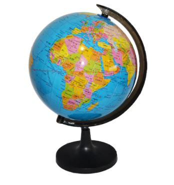 Accesorii prezentare - Glob pamantesc, diametru 21,4 cm