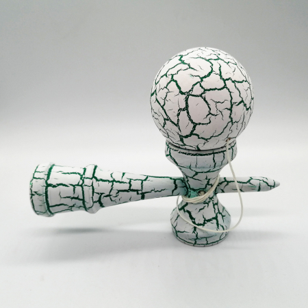 Joc de indemanare Kendama,  Vision, lemn, alb cu verde [1]