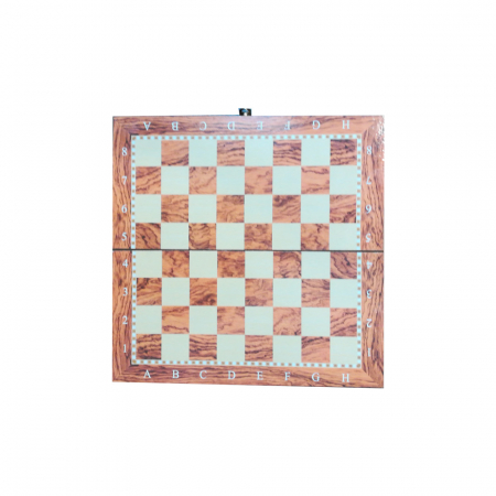 Joc de sah, table si dame -Vision, 49 x 49 cm, cutie si piese din lemn, cu toate piesele incluse [3]
